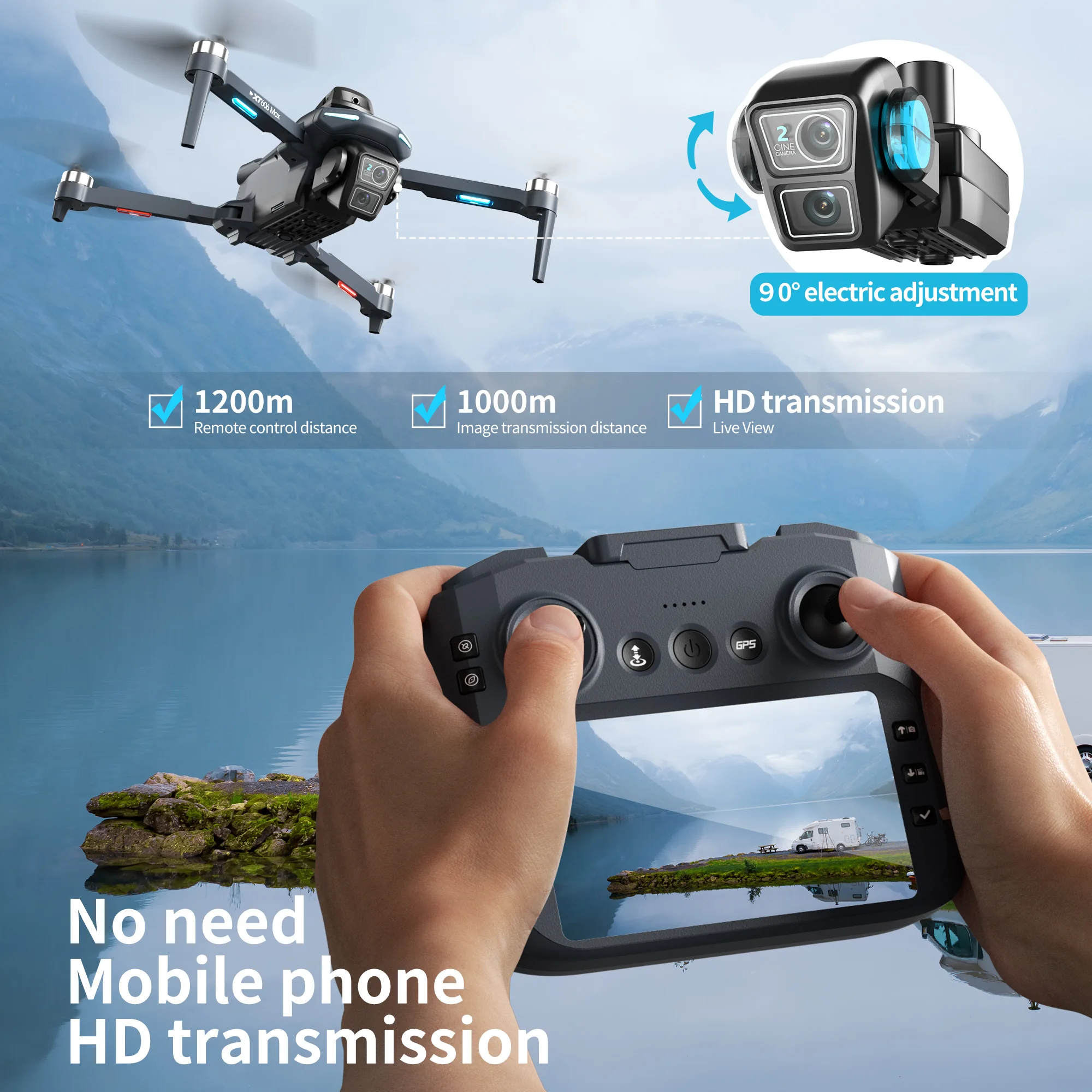 오리지널 XT606 드론 전문가용 8K HD 카메라 5 - Drone Surveying 리뷰 및 가격