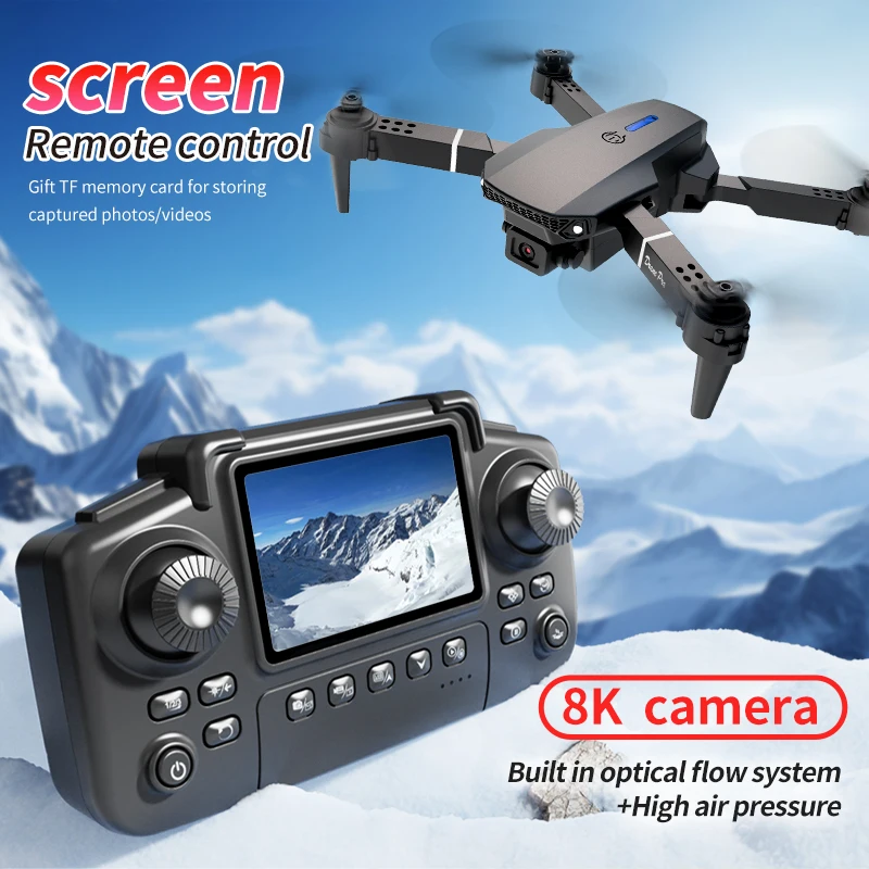 전문 E88 프로 드론 스크린 8K HD 카메라 WiF - Drone Surveying 리뷰 및 가격