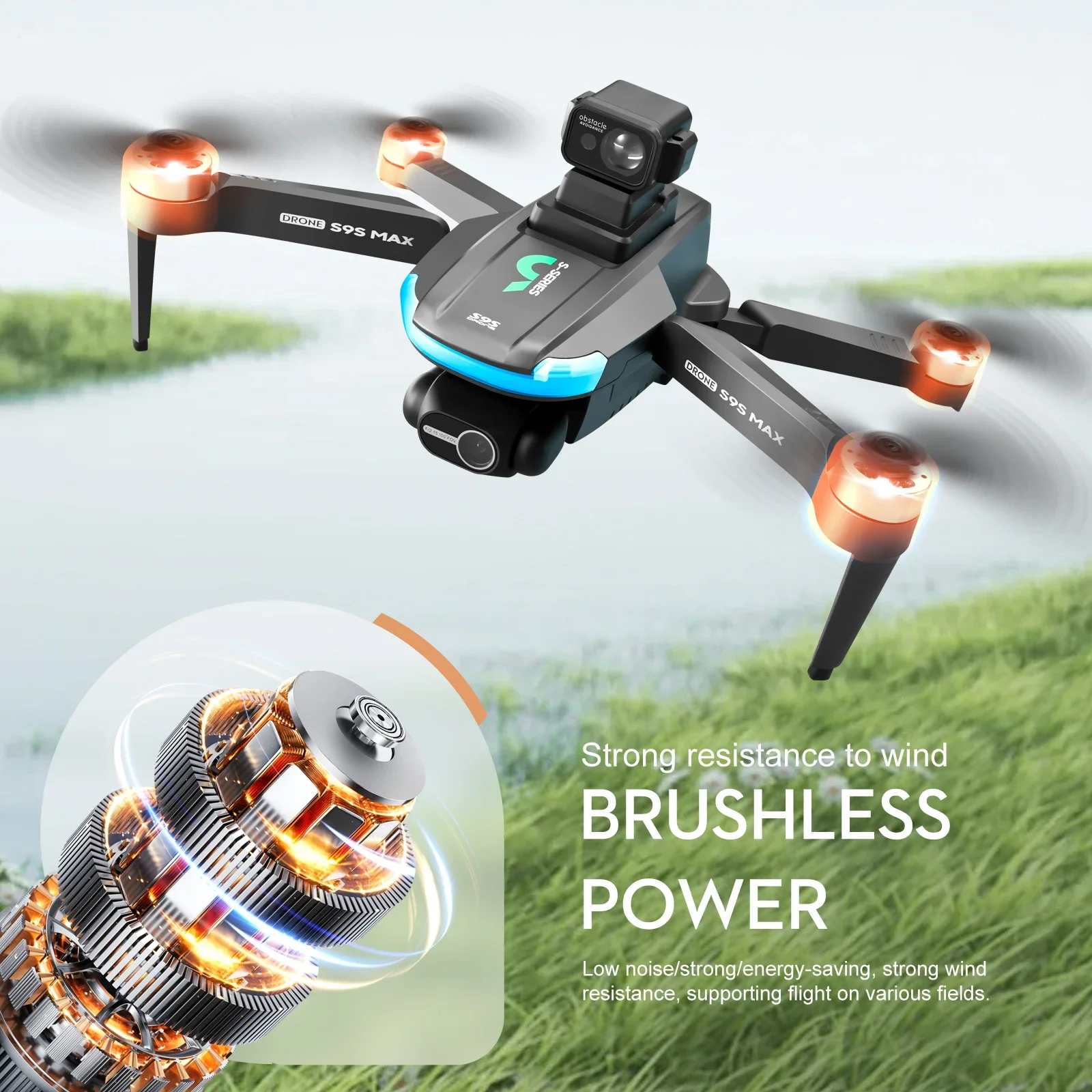 새로운 S9S MAX 미니 드론 4K 2축 PTZ HD - Drone Video Production 리뷰 및 가격