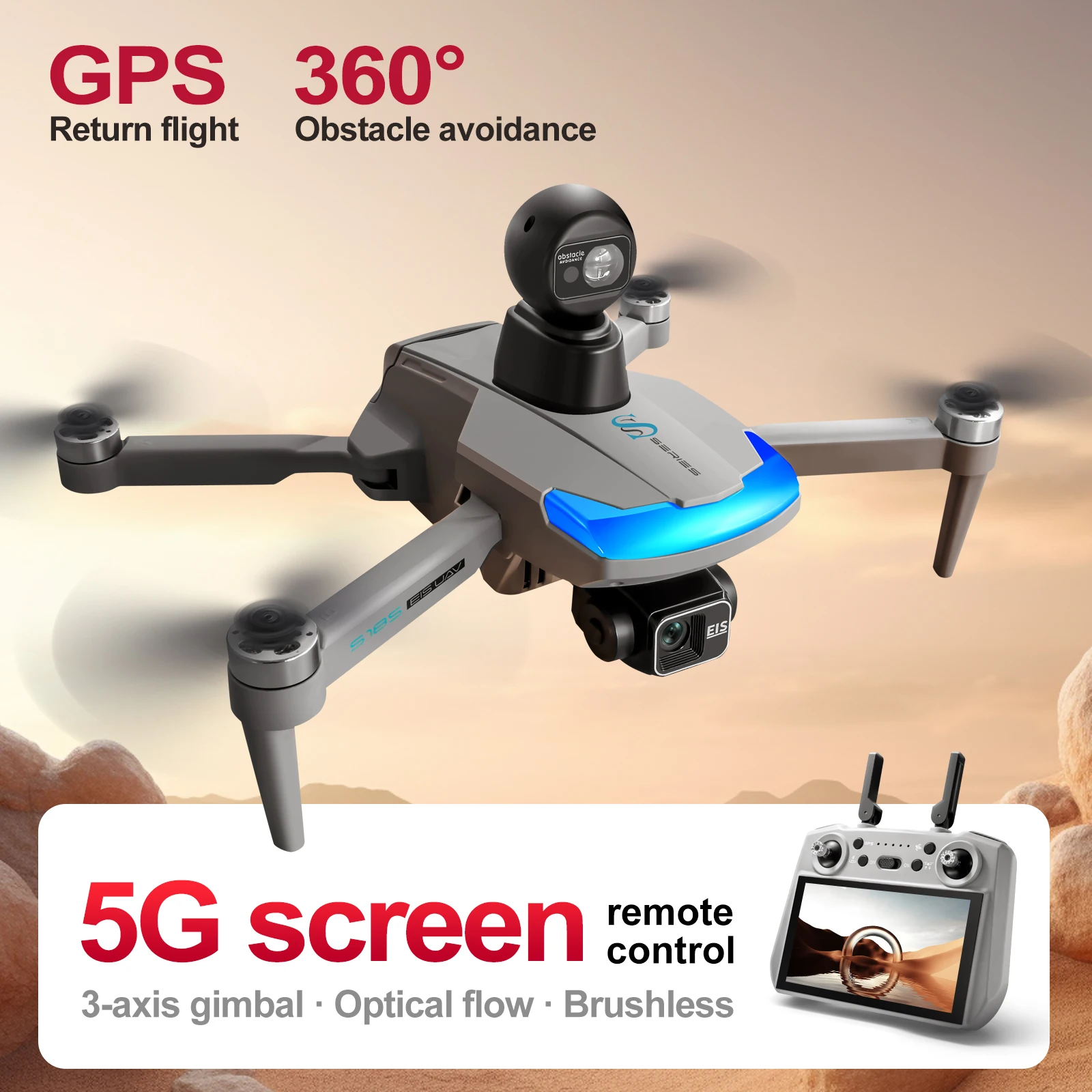 S185 전문 드론 2.7K HD 듀얼 카메라 터치 스 - Drone Surveying 리뷰 및 가격