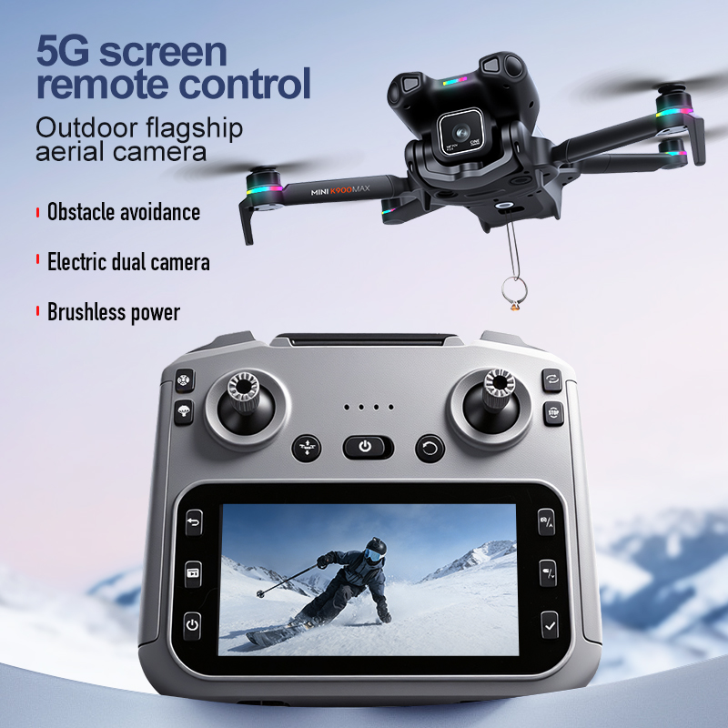 새로운 K900 MAX GPS 드론 카메라 낚시 에어드 - Drone Surveying 리뷰 및 가격